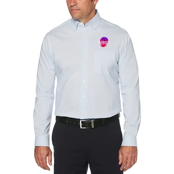 Perry Ellis Mini-Grid Woven Shirt