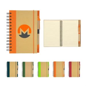 Eco-Inspired Spiral Notebook andamp; Pen