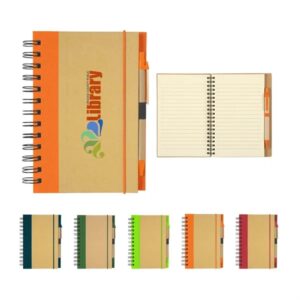 Full color Eco-Inspired Spiral Notebook andamp; Pen