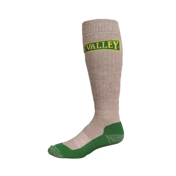 Merino Wool Knee High Ski/Snowboard Socks Knit In Design