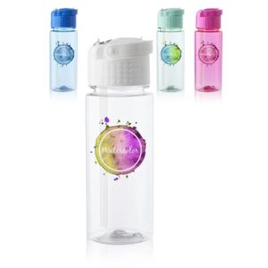 17 oz Transparent Plastic Water Bottle w/ Carrying Handle