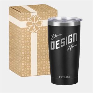 20oz TiTUS® Double Wall Stainless Steel Tumbler Gift Box