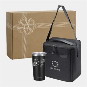 RejuVe® 12-Can Cooler Bag andamp; TiTUS® Insulated Tumbler Gift Se