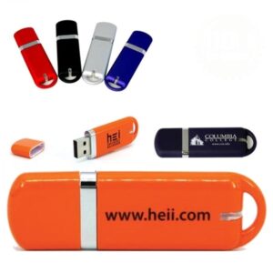 Glacier Plastic USB Flash Drives w/ Custom Logo