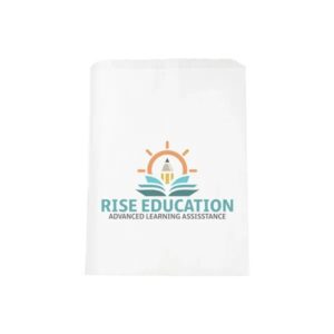 White Kraft Merchandise Bag - DIGITAL SPLASH