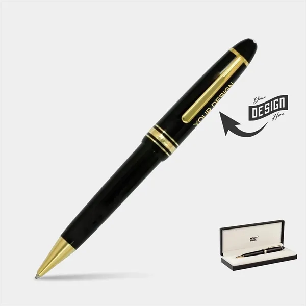MONTBLANC® Legrand Luxury Ball Point Black andamp; Gold Trim Pen
