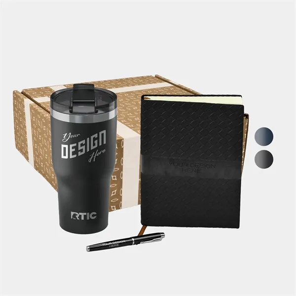 RTIC® 30 oz Tumbler, TiTUS® Sahara Notebook andamp; Pen Gift Set