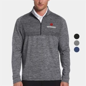 PERRY ELLIS® Water Repellent Men's Quarter Zipper Pullover