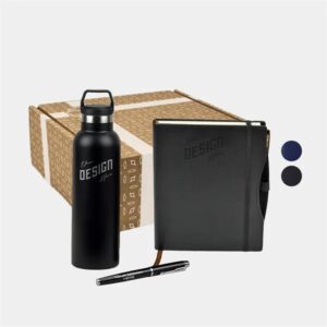 TiTUS® 25oz Water Bottle, Executive Notebook andamp; Pen Gift Set