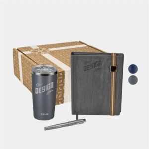 TiTUS® 20 oz Tumbler, Melange Notebook andamp; Pen Gift Set