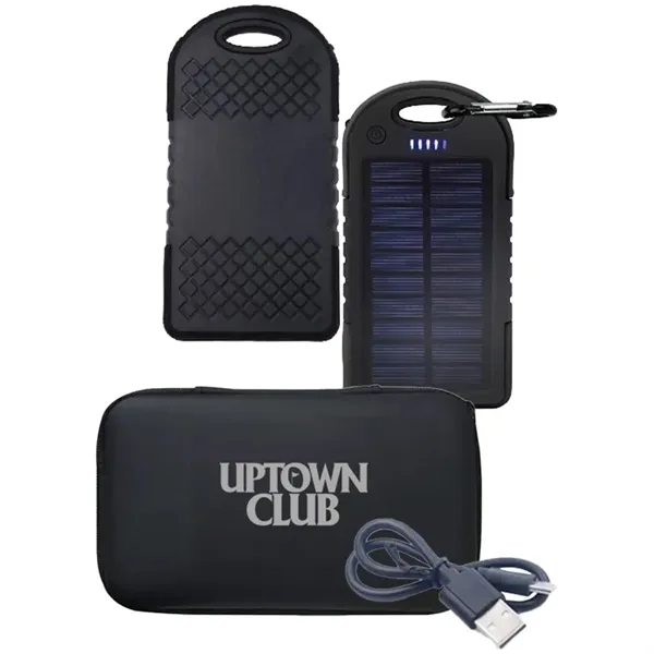 4000 mAh Solar Power Bank With Storage Bag