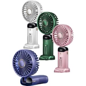 Rechargeable Digital Display Folding USB Fan