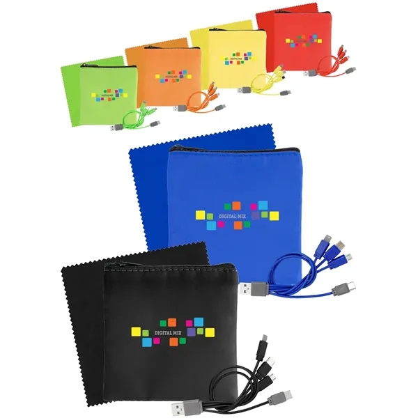 Colorful RPET Cable and Cloth Set