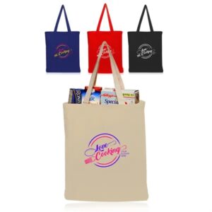 4 oz. Color Cotton Canvas Tote Bags