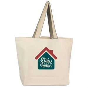 Large USA Made Cotton Canvas Tote Bag