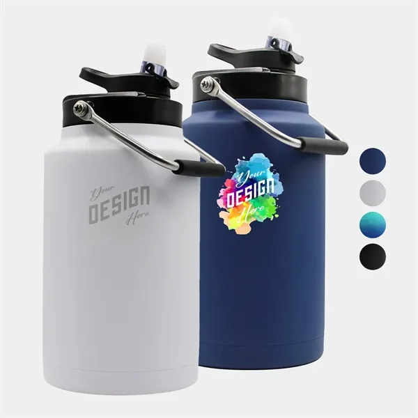 128 oz Ice Shaker® Stainless Insulated Half Gallon Water Jug