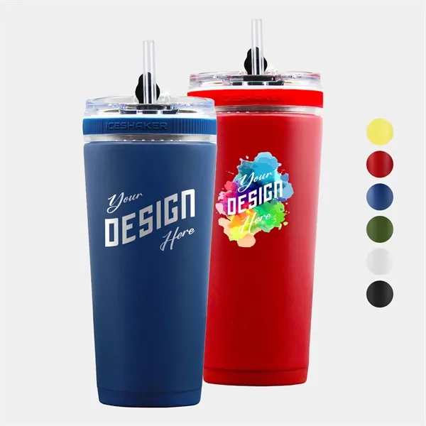 26 oz IceShaker® Stainless Insulated Flex Straw Water Bottle