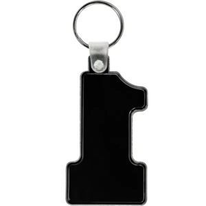 Number One Soft Plastic Keychains