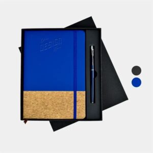 TiTUS® Mulch PU Leather Notebook, Pen in EVA Case Gift Set