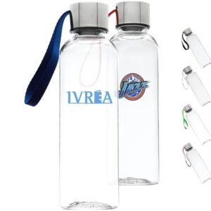 17 oz Transparent Genie Plastic Sports Water Bottle w/ Strap