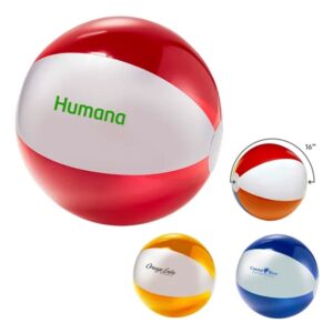 Translucent 16" Two Tone Beach Ball