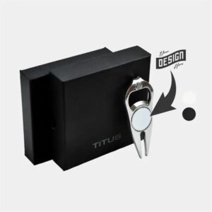 TiTUS® 3-in-1 Golf Tool Set - Divot Tool, Ball Marker andamp; Cap