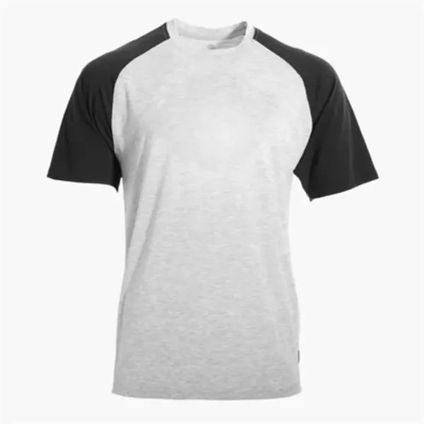 Men's Contrast Raglan Short Sleeve Baseball Tee