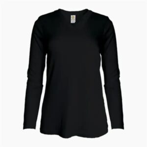 Women's Long Sleeve Jersey V-Neck Tee