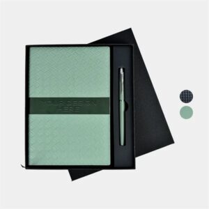 TiTUS® Sahara Duo PU A5 Notebook andamp; Metallic Pens Gift Set