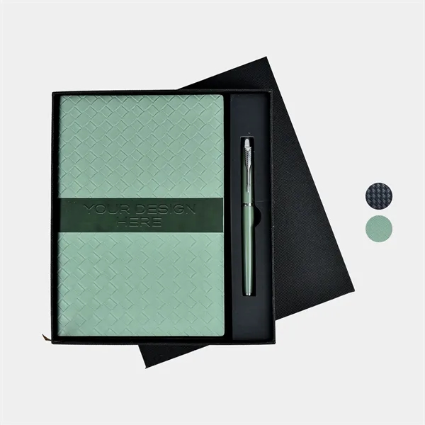TiTUS® Sahara Duo PU A5 Notebook andamp; Metallic Pens Gift Set