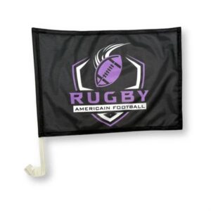 Car Flag 12 x 18" + 17.5" Pole (Domestically Decorated)