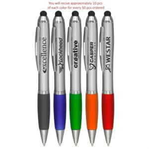 Stylus Ballpoint Pens in Assorted Colors