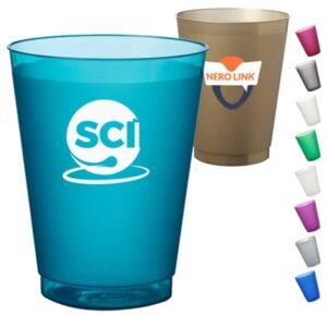 Frosted Stadium Cup with Flexible Plastic 16 oz