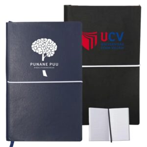 Softcover Notebook w/ Custom Imprint andamp; Elastic Closing Band