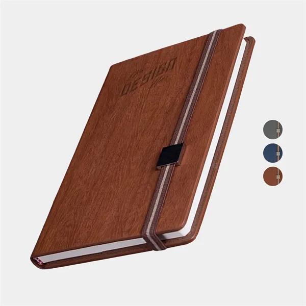 TiTUS® Melange PU Leather A5 Executive Notebook with Elastic