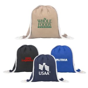 Recycled Threads Drawstring Bag