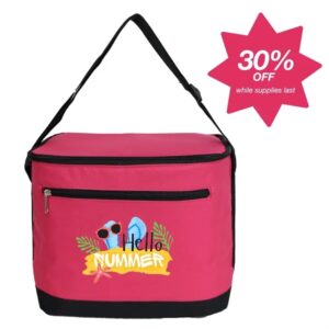 30% OFF - Rose Pink Large Vertical 12-16 Can Cooler