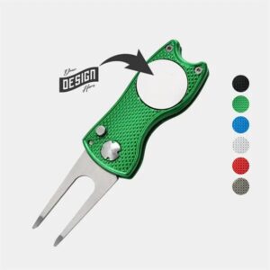 TiTUS® Golf Divot Steel Fork, Alloy Handle andamp; White Marker