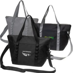 Insulated Lunch Bag with Crossbody Strap and Pockets