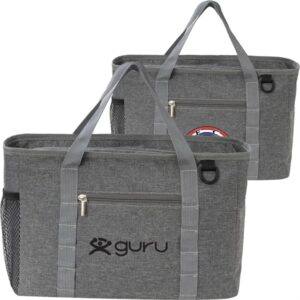 Heather Lite Insulated Lunch Bag with Zipper Pockets