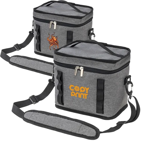 Heather Lite Insulated Lunch Bag w/ Top Handle andamp; Strap