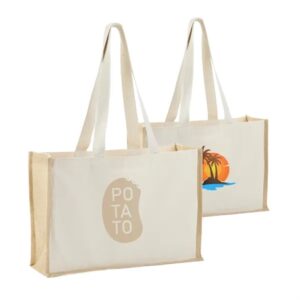 Eco-Friendly Cotton andamp; Jute Tote with Sturdy Design