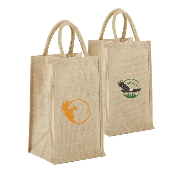 Jute Tote with Long Web Handles
