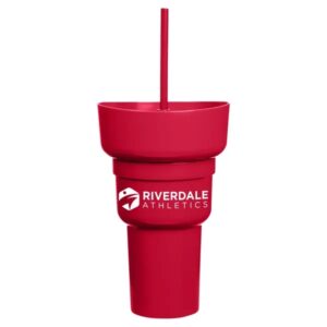 Team 365 1L Recycled PP Stadium Tumbler with Snack Bowl