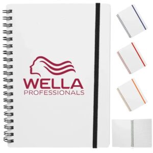 5" x 7" in Spiral Notebook with Color Accents