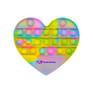 Push Pop Bubble Heart Shape Fidget Sensory Toy