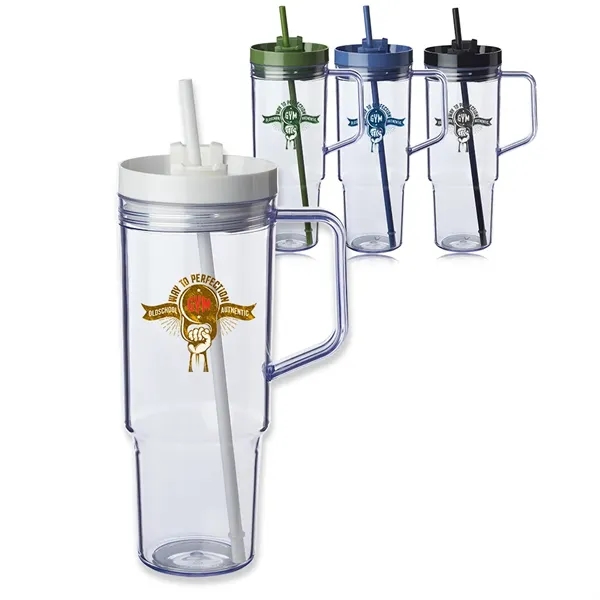 40 oz. Lincoln Plastic Tumbler with Handle