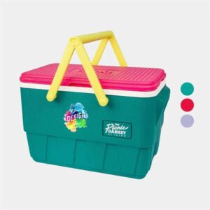 USA Made IGLOO Retro Vintage Picnic Basket 25 Qt Cooler