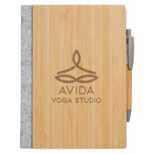 econscious Grove Refillable Bamboo Notebook andamp; Pen