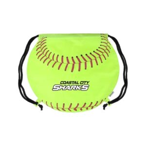 Game Time! Softball Drawstring Bag